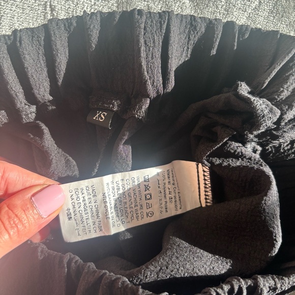 Black Wide-Leg or Beach Coverup Pants - Picture 6 of 6